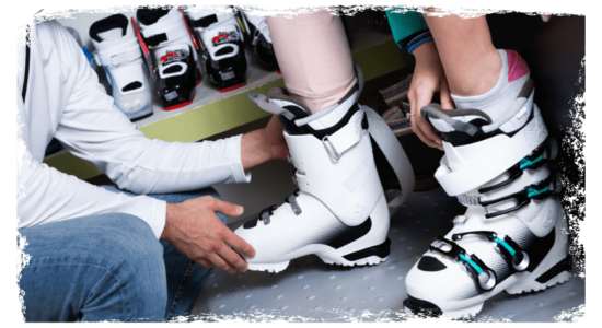 Ski-Trucks-Boot-Fitting-White-Ski-Shoes-Trying-On